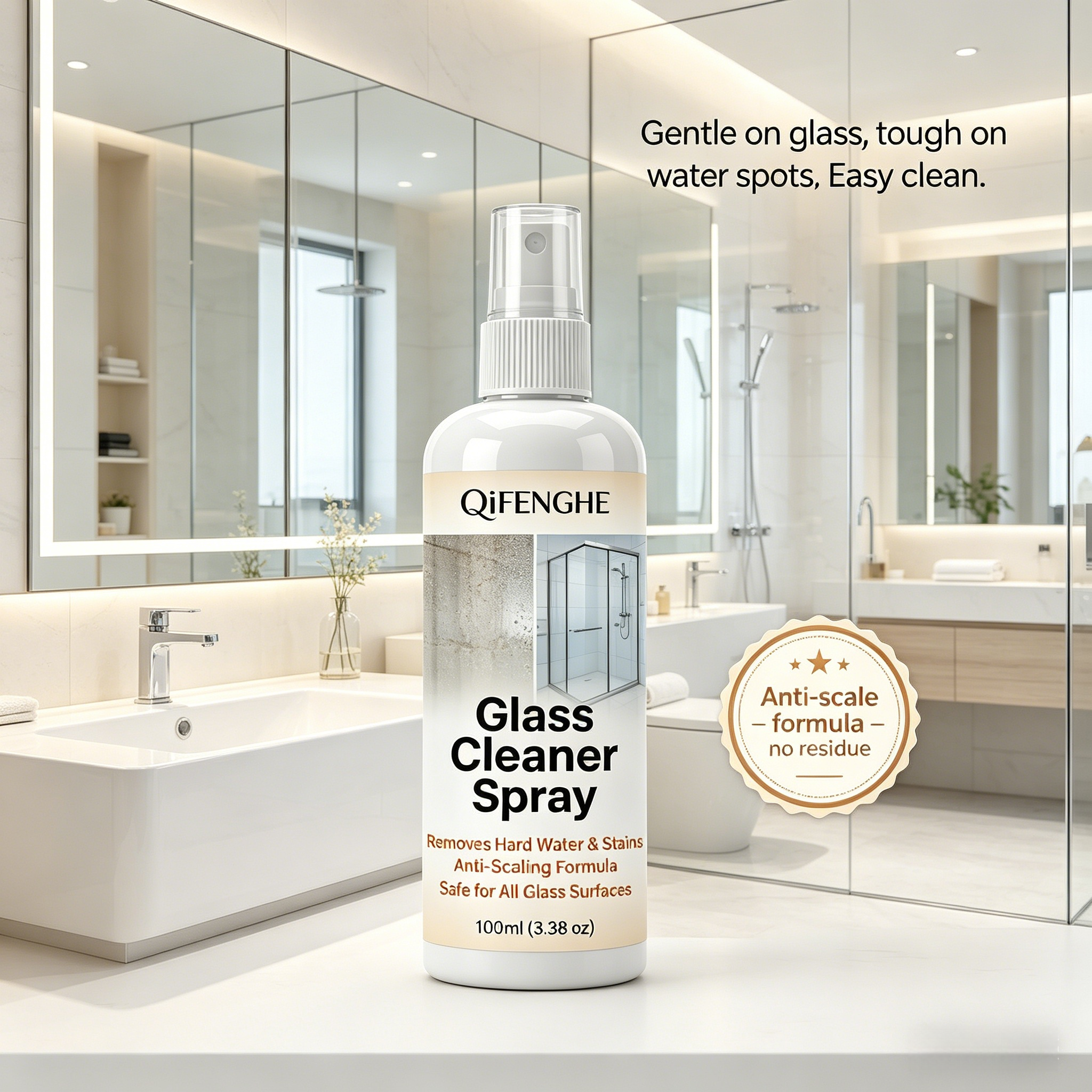 Instant Hard Water Stain Remov - Glass Cleaner Streak のレビューと価格
