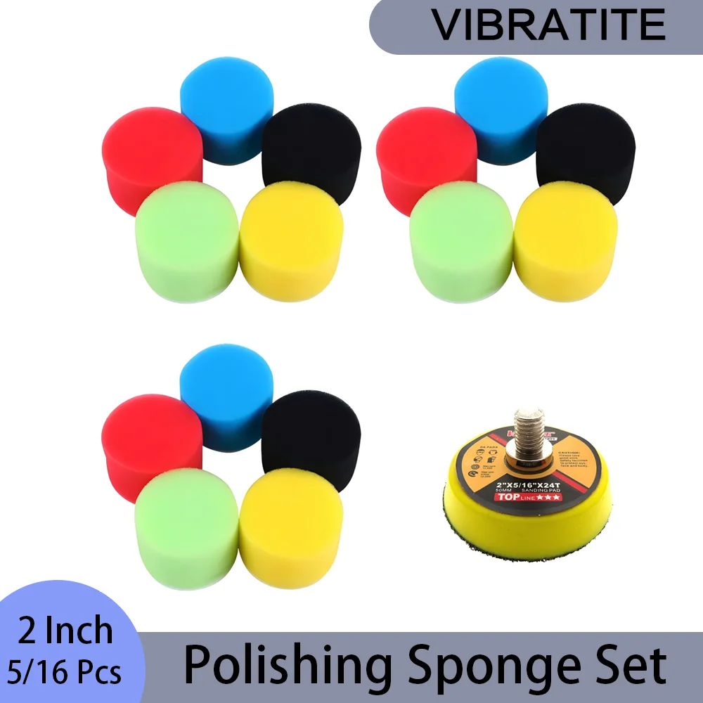 5/16 Pcs 2 Inch Polishing Spon - Polish Pad Set Buffer のレビューと価格