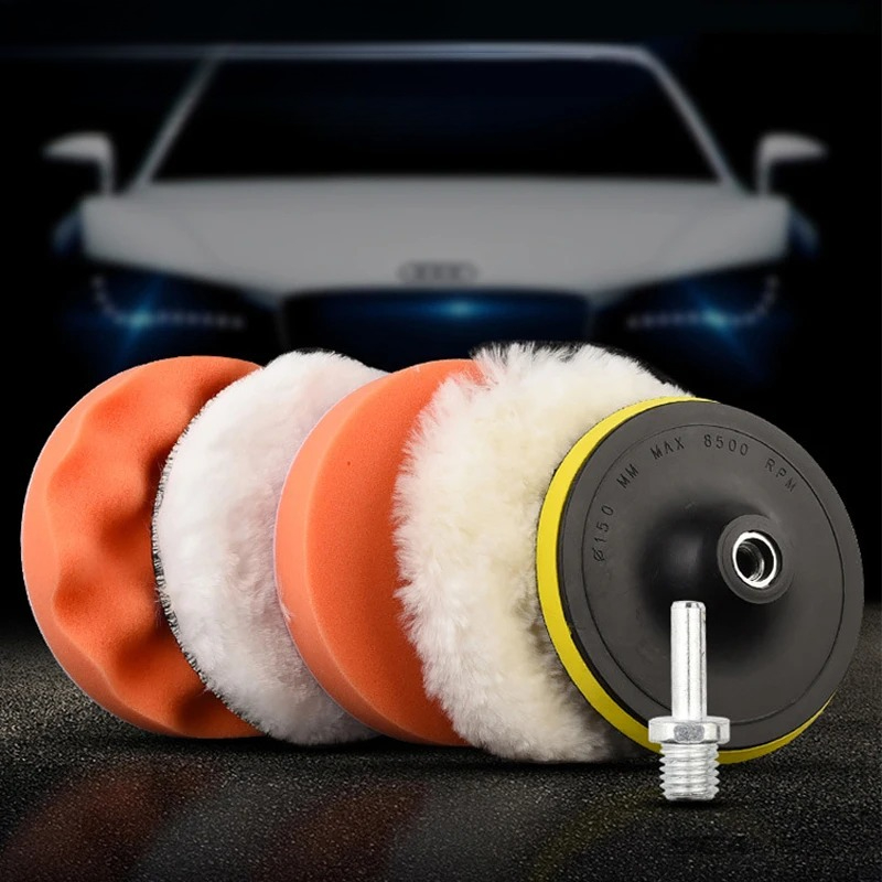 6pcs/set Car Polishing Sponge  - Polish Pad Set Buffer のレビューと価格