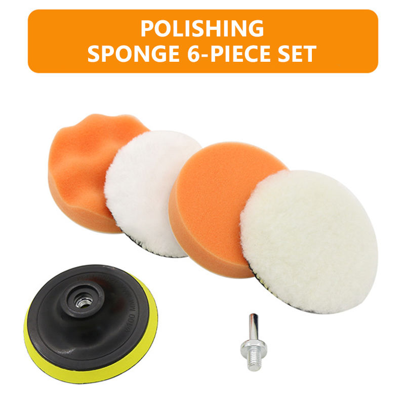 6pcs/set Car Polishing Sponge  - Polish Pad Set Buffer のレビューと価格