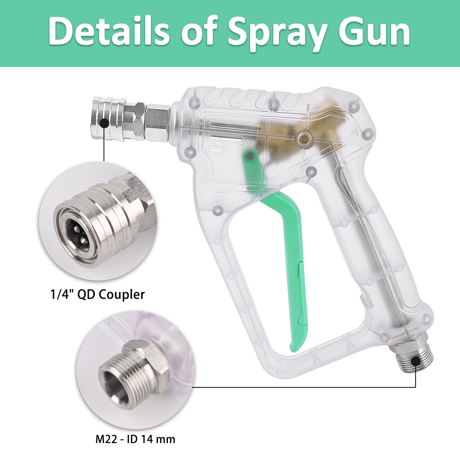 High Pressure Washer Gun with  - Foam Cannon Car Wash のレビューと価格