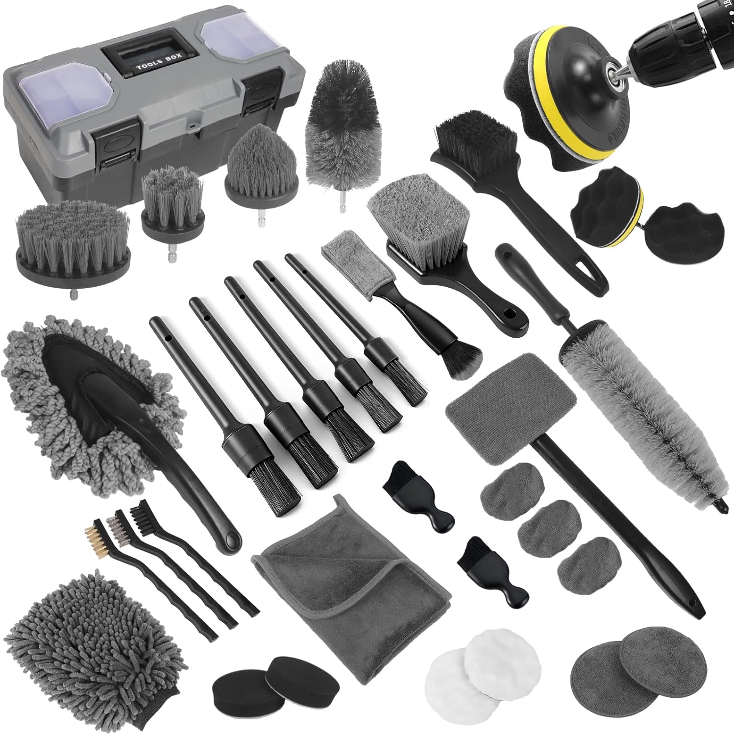 Car Detailing Kit, 36Pcs Profe - Interior Detailing Kit のレビューと価格