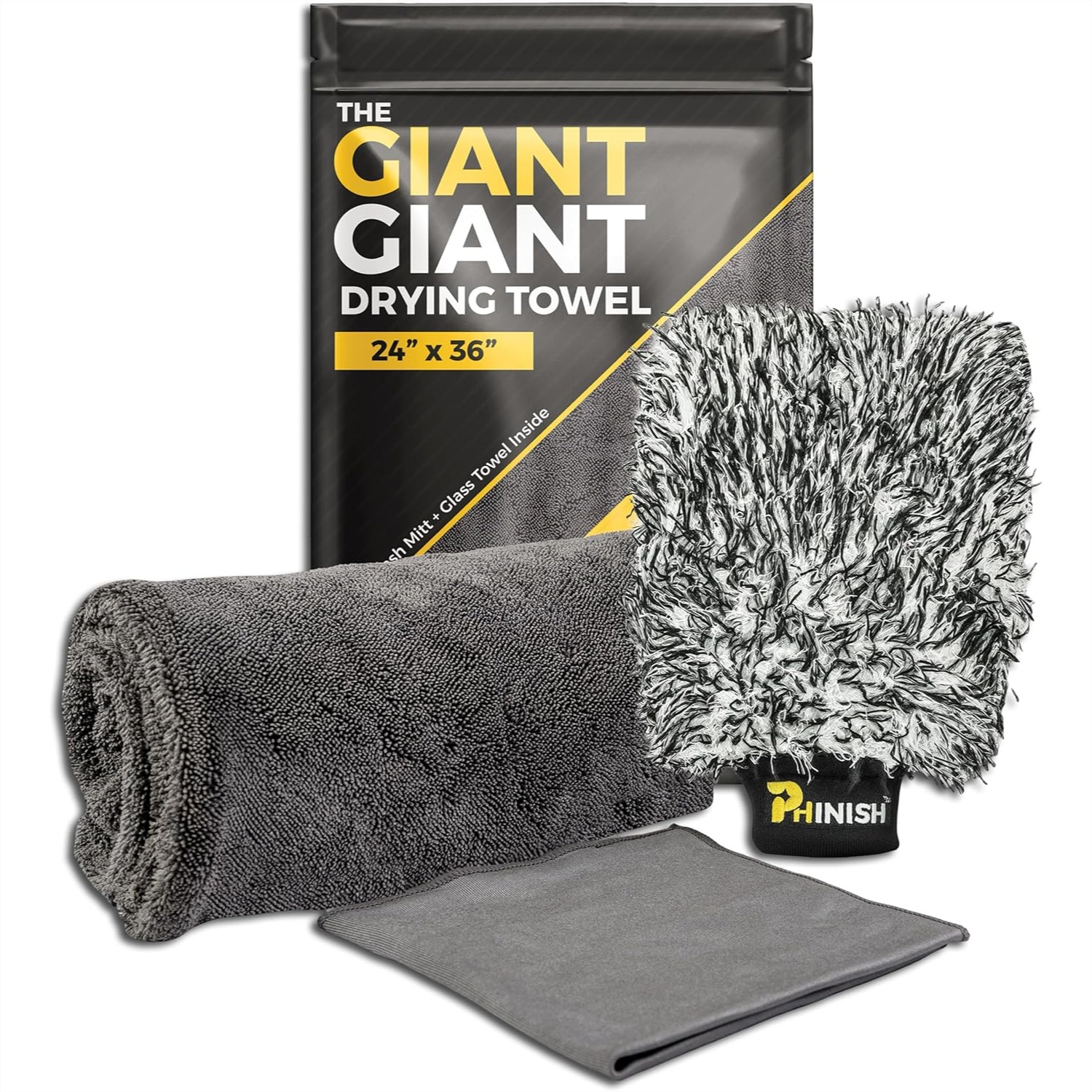24x36 Car Drying Towel 1200 GS - Microfiber Towel Detailing のレビューと価格