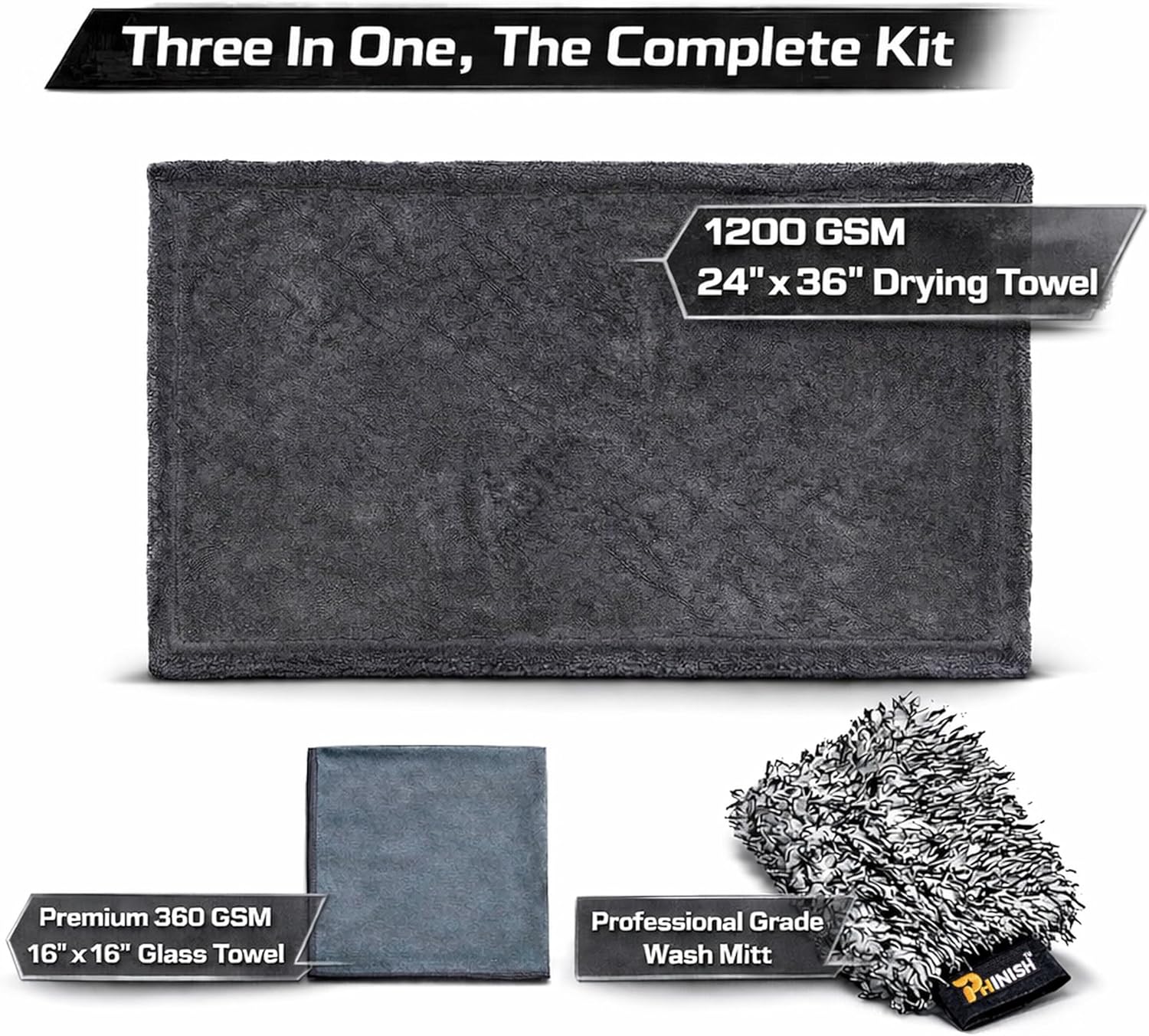 24x36 Car Drying Towel 1200 GS - Microfiber Towel Detailing のレビューと価格