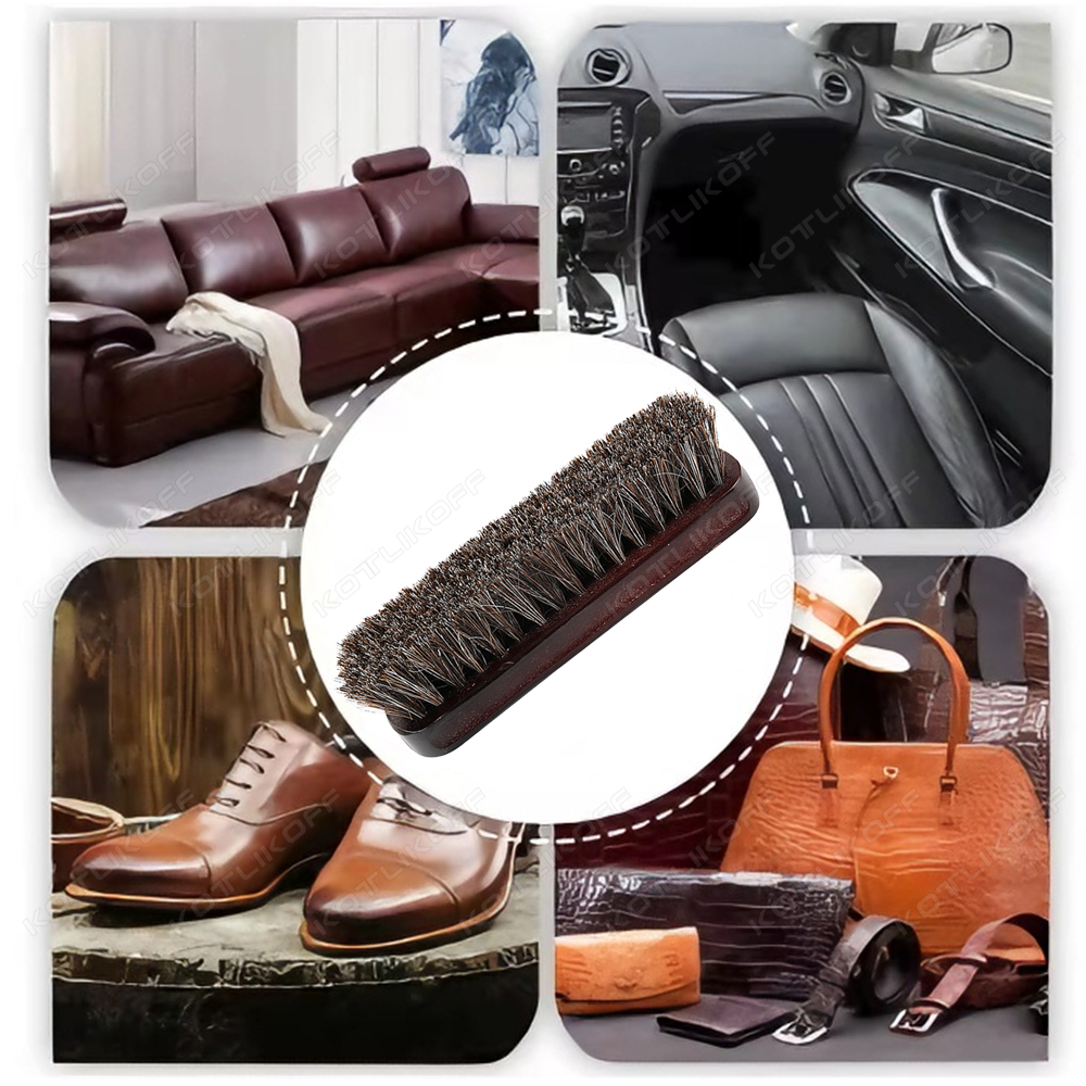 Premium Horsehair Shoe Brush F - Dirt Brush Interior のレビューと価格