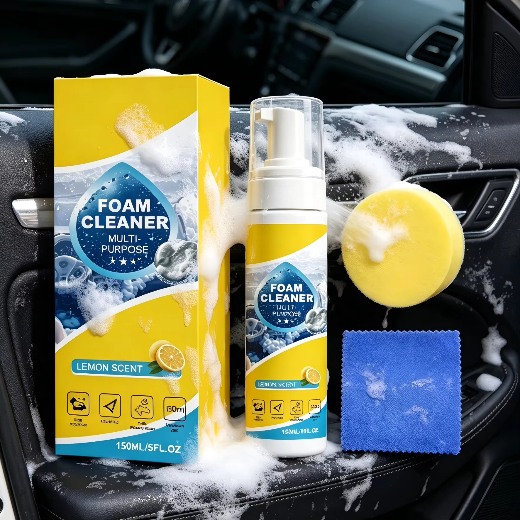 Multi-Purpose Foam Car Interio - Leather Cleaner Interior のレビューと価格