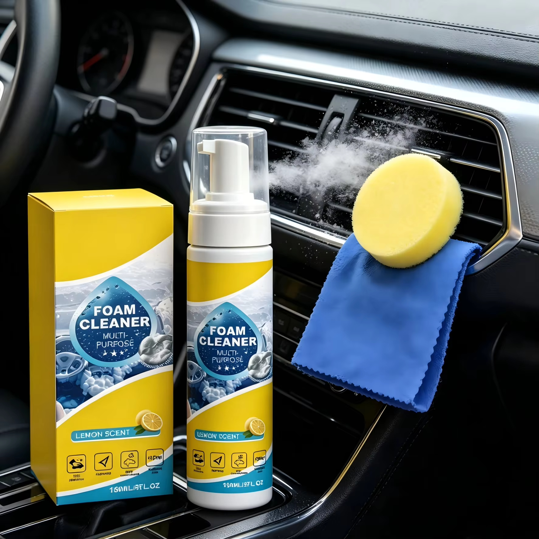 Multi-Purpose Foam Car Interio - Leather Cleaner Interior のレビューと価格