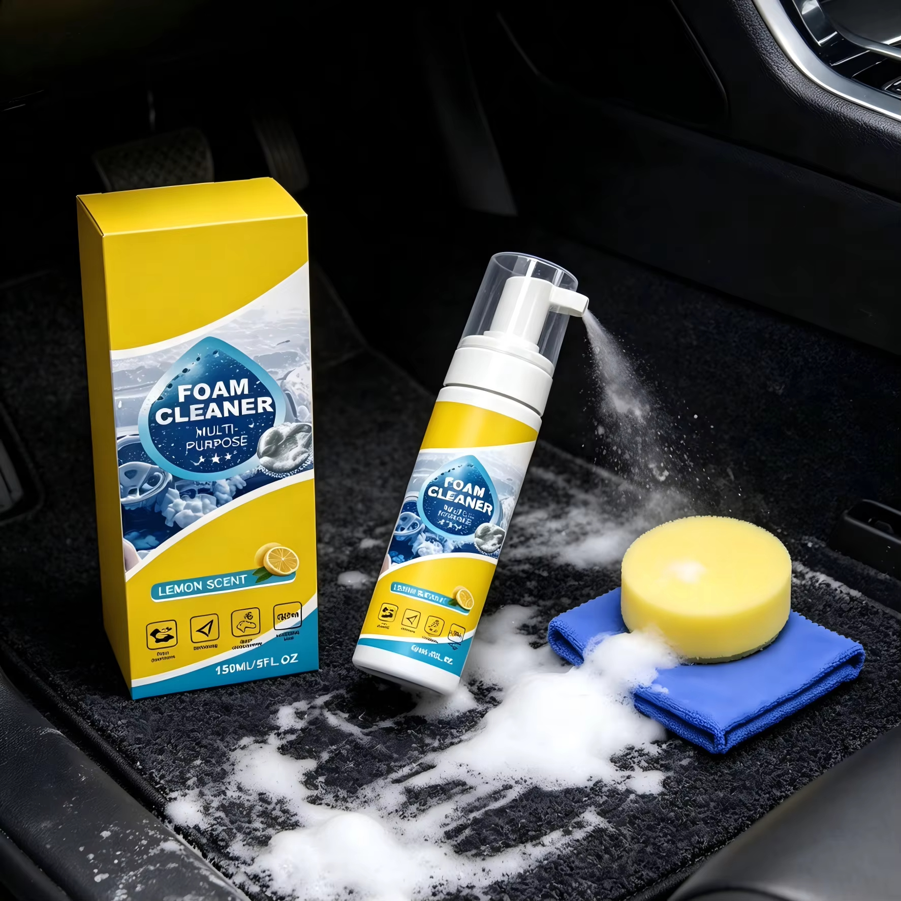 Multi-Purpose Foam Car Interio - Leather Cleaner Interior のレビューと価格