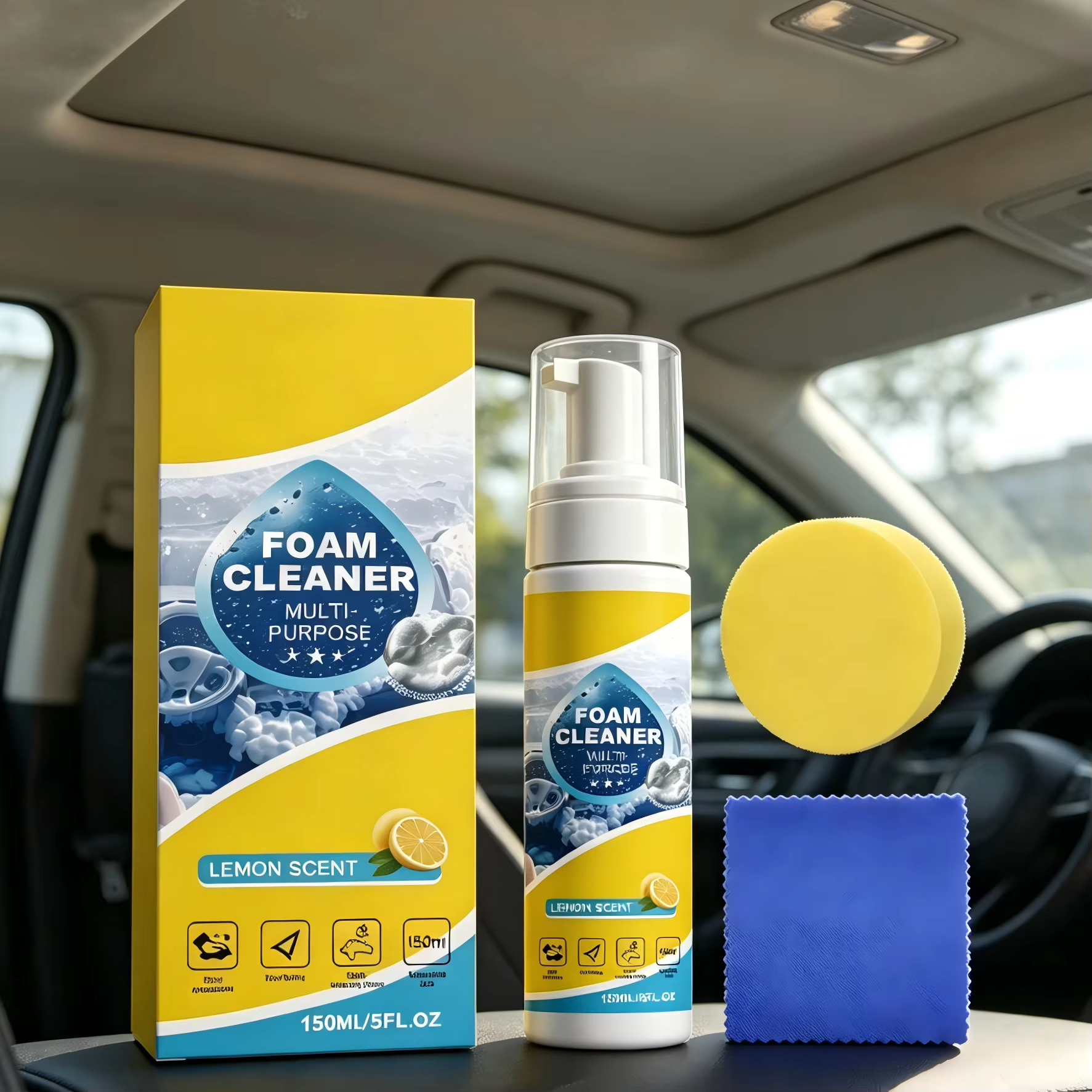 Multi-Purpose Foam Car Interio - Leather Cleaner Interior のレビューと価格