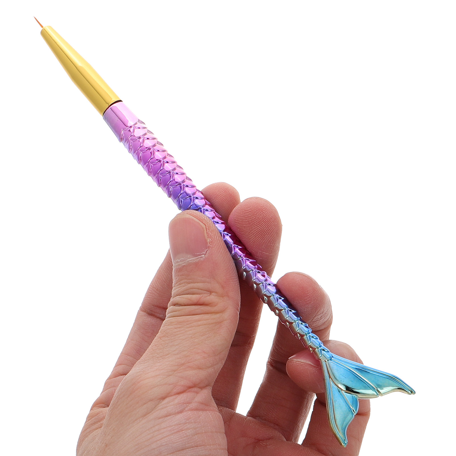 3Pcs Mermaid Tail Nail Art Lin - Detailing Brush Set のレビューと価格
