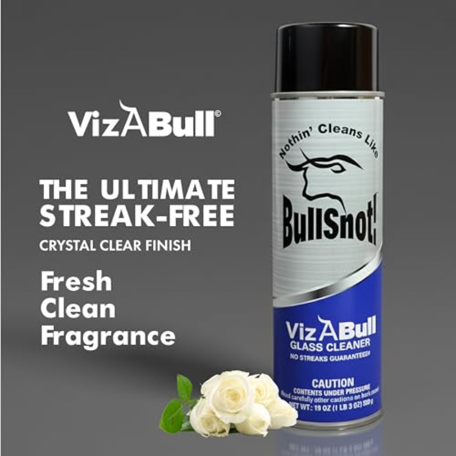 BullSnot VizABull Glass Cleane - Glass Cleaner Streak のレビューと価格