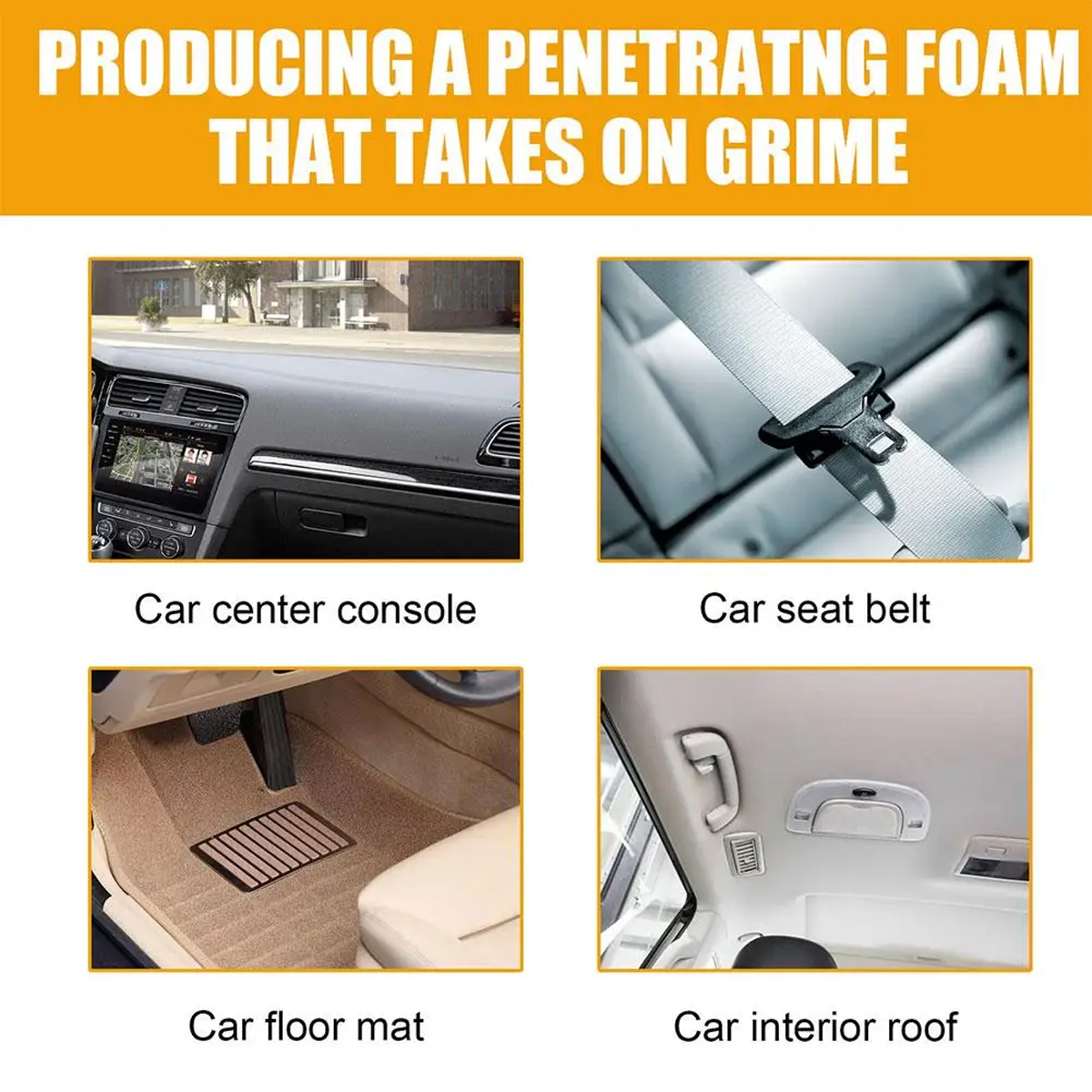Car Foam Cleaner Neutral PH fo - Seat Cleaner Fabric のレビューと価格