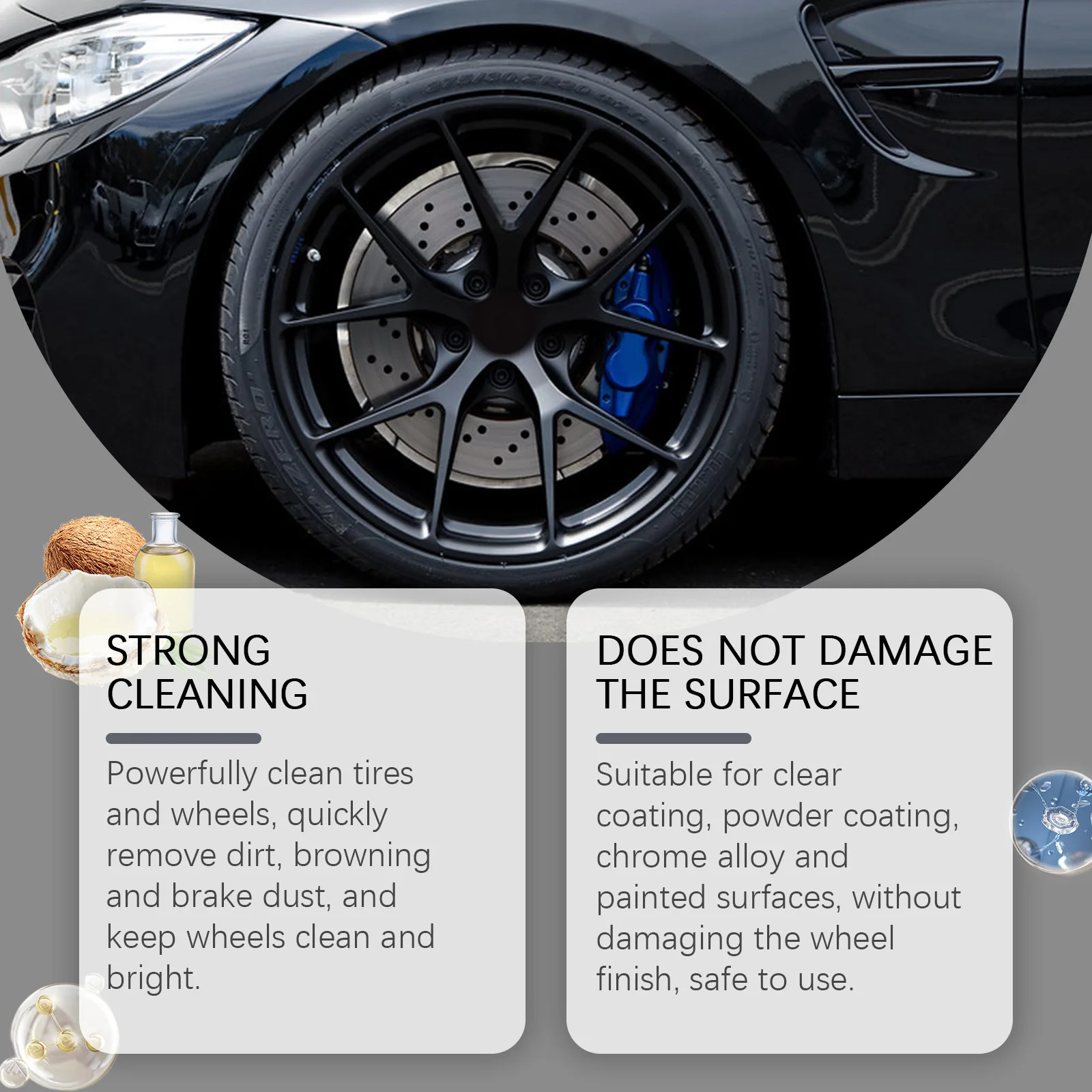 Professional Wheel Tire Cleane - Wheel Cleaner Alloy のレビューと価格