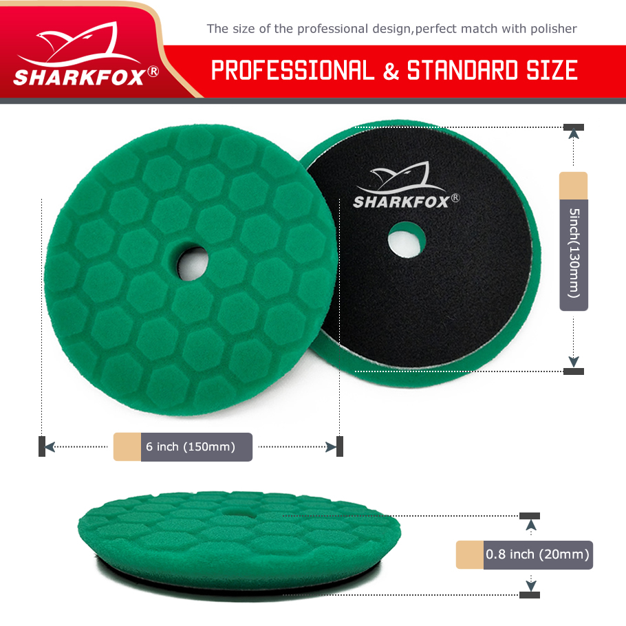 Sharkfox 5 pieces/set 5 Inch(1 - Polish Pad Set Buffer のレビューと価格