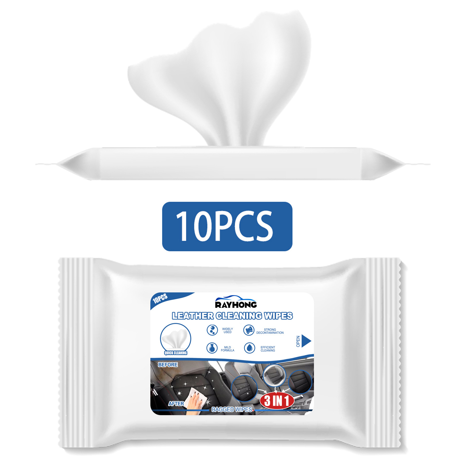 Car Leather Cleaning Wipes, Se - Dirt Brush Interior のレビューと価格