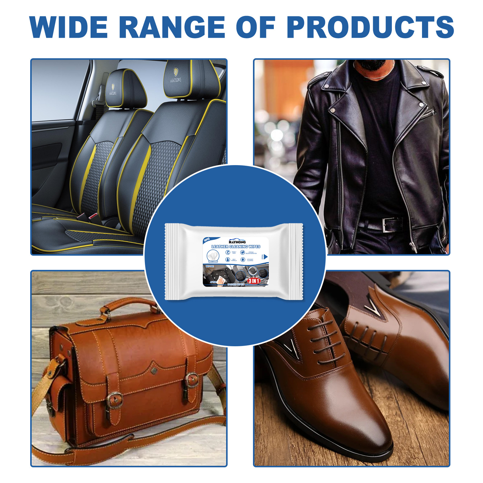 Car Leather Cleaning Wipes, Se - Dirt Brush Interior のレビューと価格