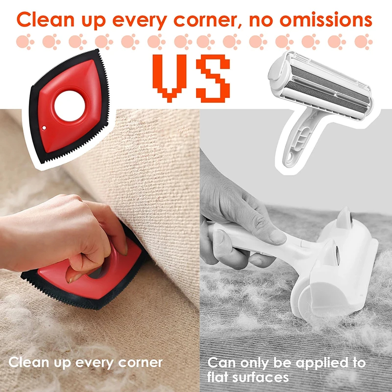 4 Modes Pet Hair Remover Comb  - Seat Cleaner Fabric のレビューと価格