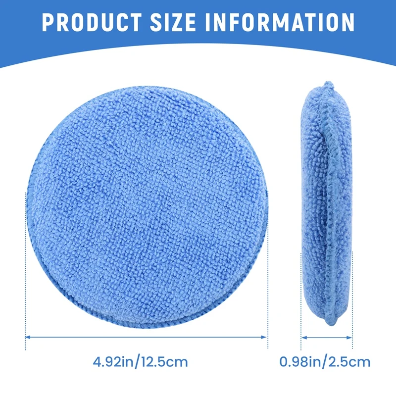 5Inch Microfiber Wax Applicato - Wax Applicator Pad のレビューと価格