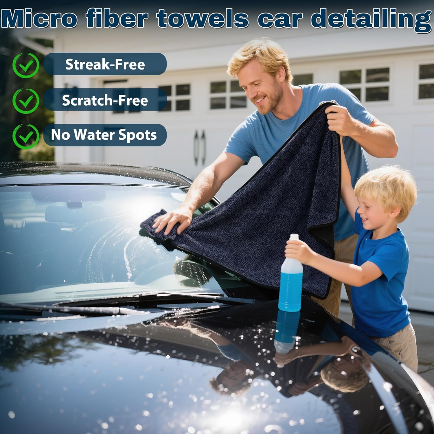 4PCS Microfiber Car Drying Tow - Microfiber Towel Detailing のレビューと価格