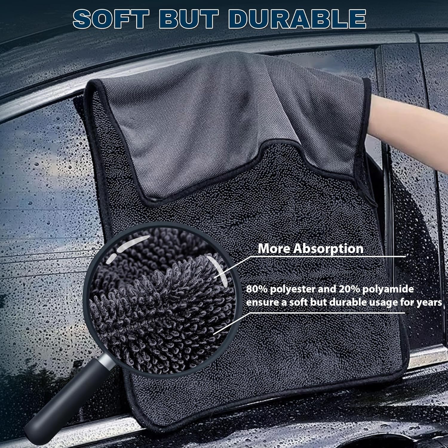 4PCS Microfiber Car Drying Tow - Microfiber Towel Detailing のレビューと価格