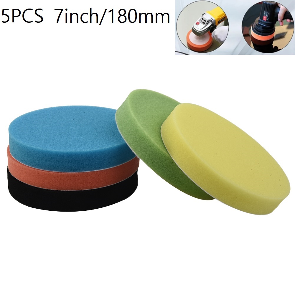 5 Pcs Sponge Polishing Pad 7In - Polish Pad Set Buffer のレビューと価格