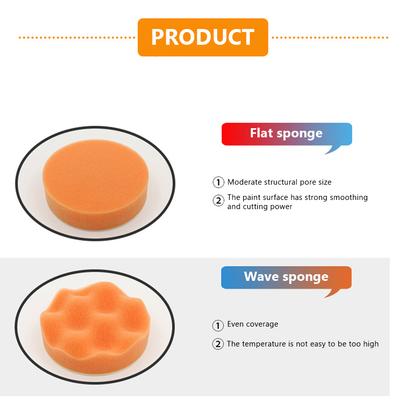 6pcs/set Car Polishing Sponge  - Polish Pad Set Buffer のレビューと価格