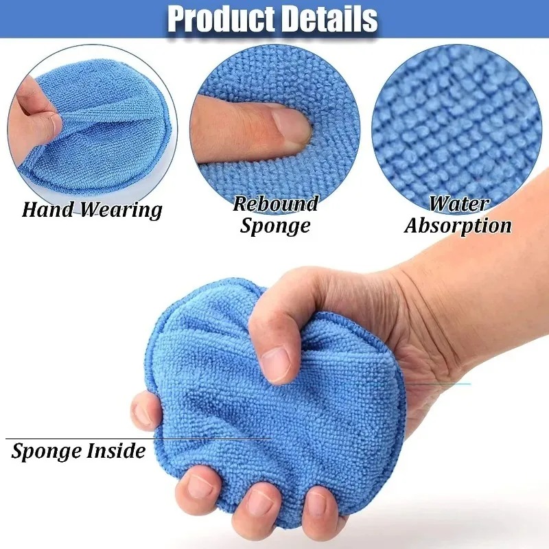 10Pcs Car Detailing Applicator - Wax Applicator Pad のレビューと価格