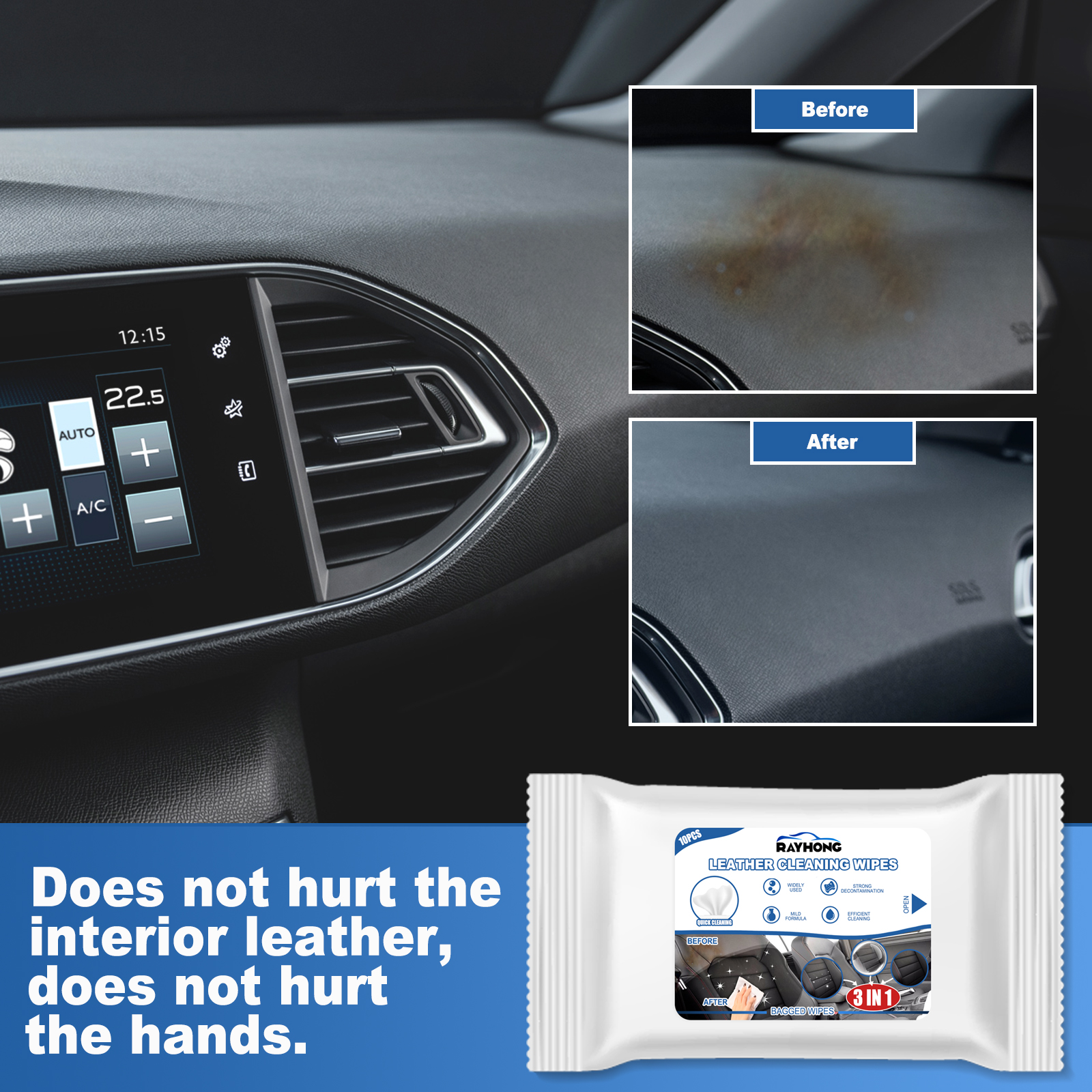 Rayhong Car Leather Cleaning W - Dirt Brush Interior のレビューと価格