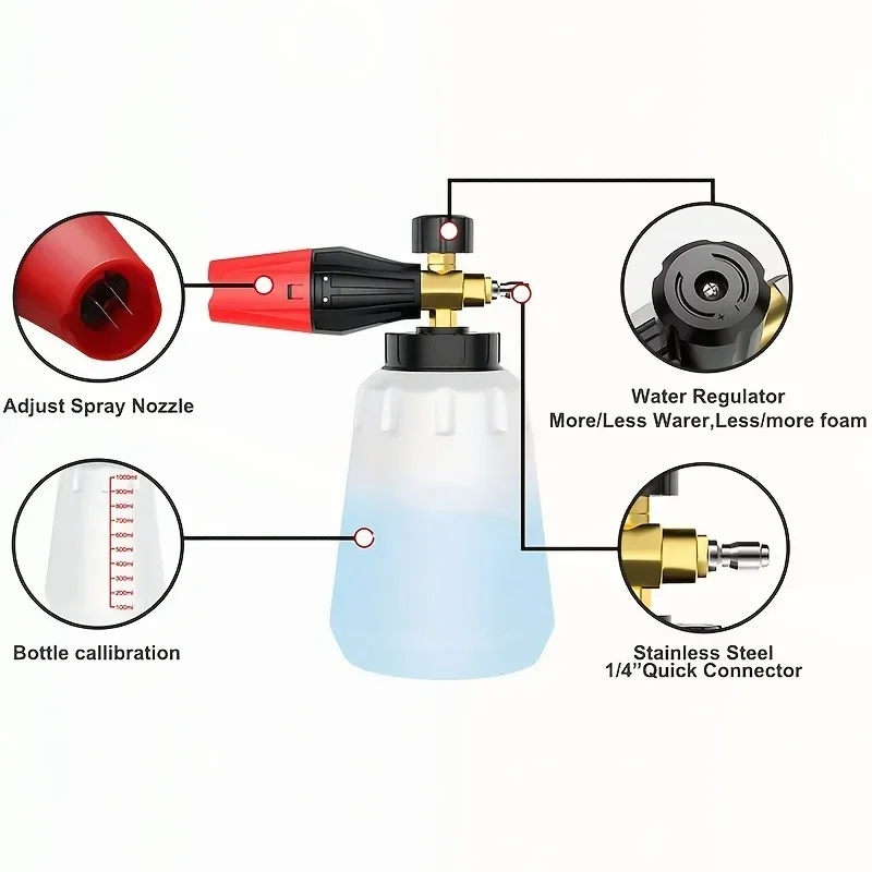 High Pressure PA Foam Cannon   - Pressure Washer Foam Gun のレビューと価格