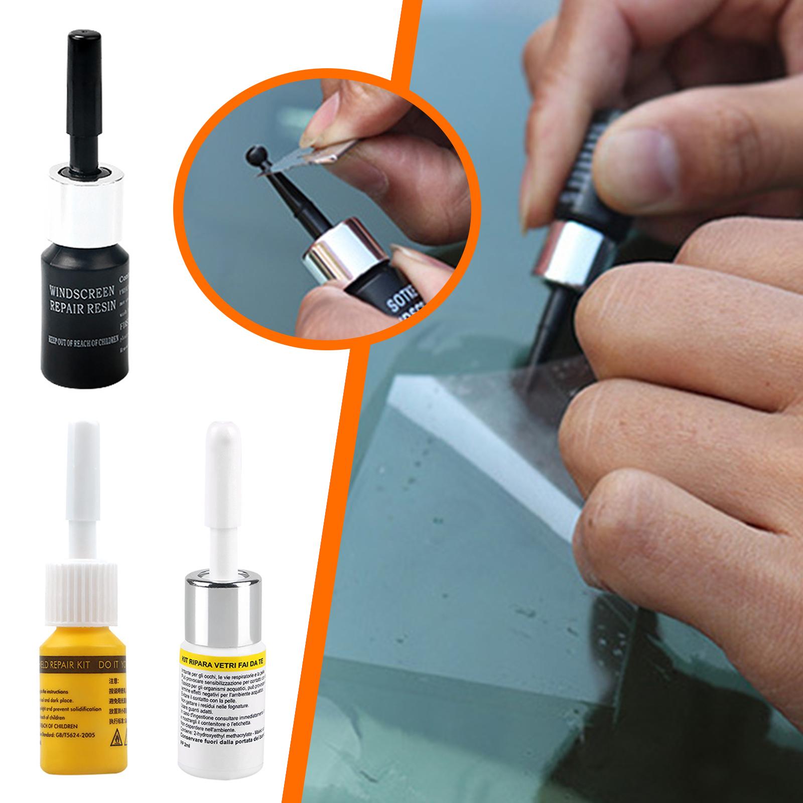 Car Cracked Glass Repair Kit W - Glass Cleaner Streak のレビューと価格