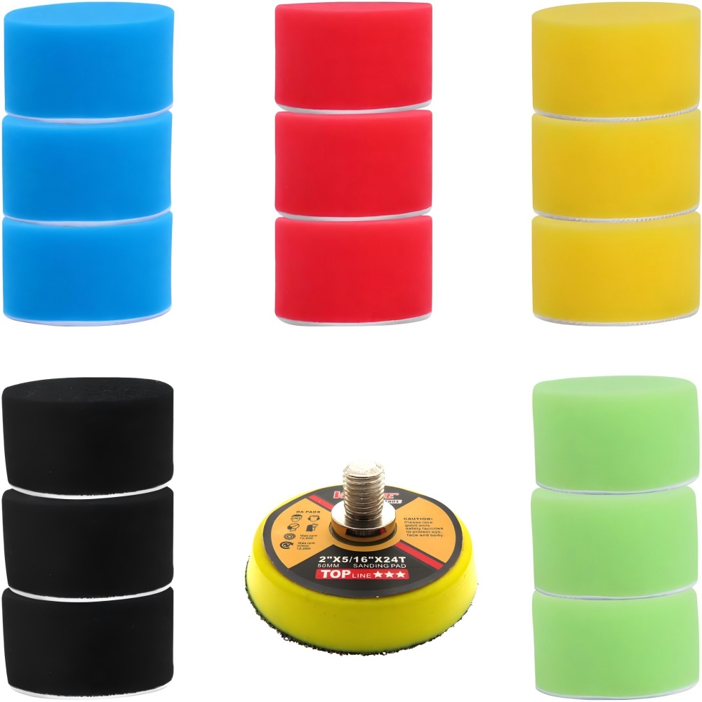 2Inch 50MM Car Doam Polishing  - Polish Pad Set Buffer のレビューと価格
