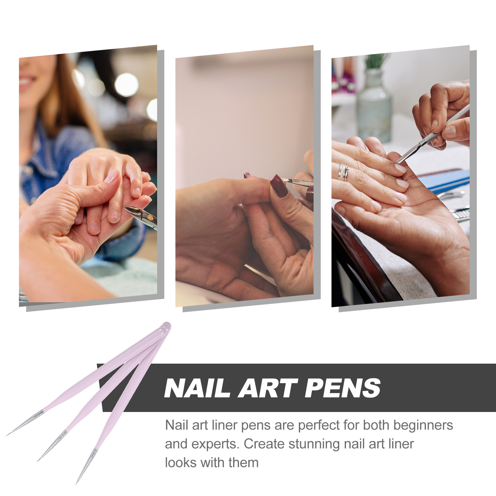 3Pcs Nail Art Brush Set Fine T - Detailing Brush Set のレビューと価格
