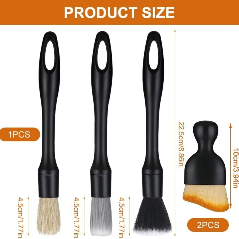 5pcs Automotive Detail Brush K - Interior Detailing Kit のレビューと価格