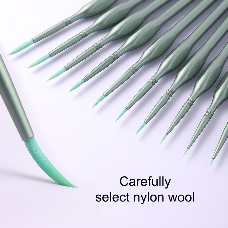 11Pcs Miniature Detail Paint B - Detailing Brush Set のレビューと価格