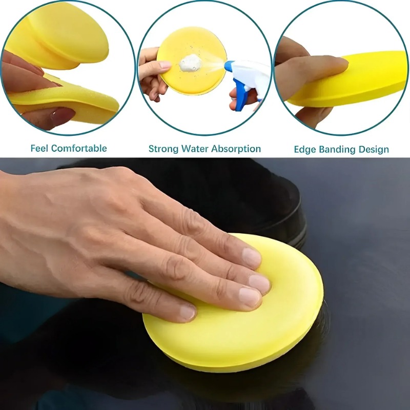 6PCS Car Care Foam Wax Applica - Wax Applicator Pad のレビューと価格