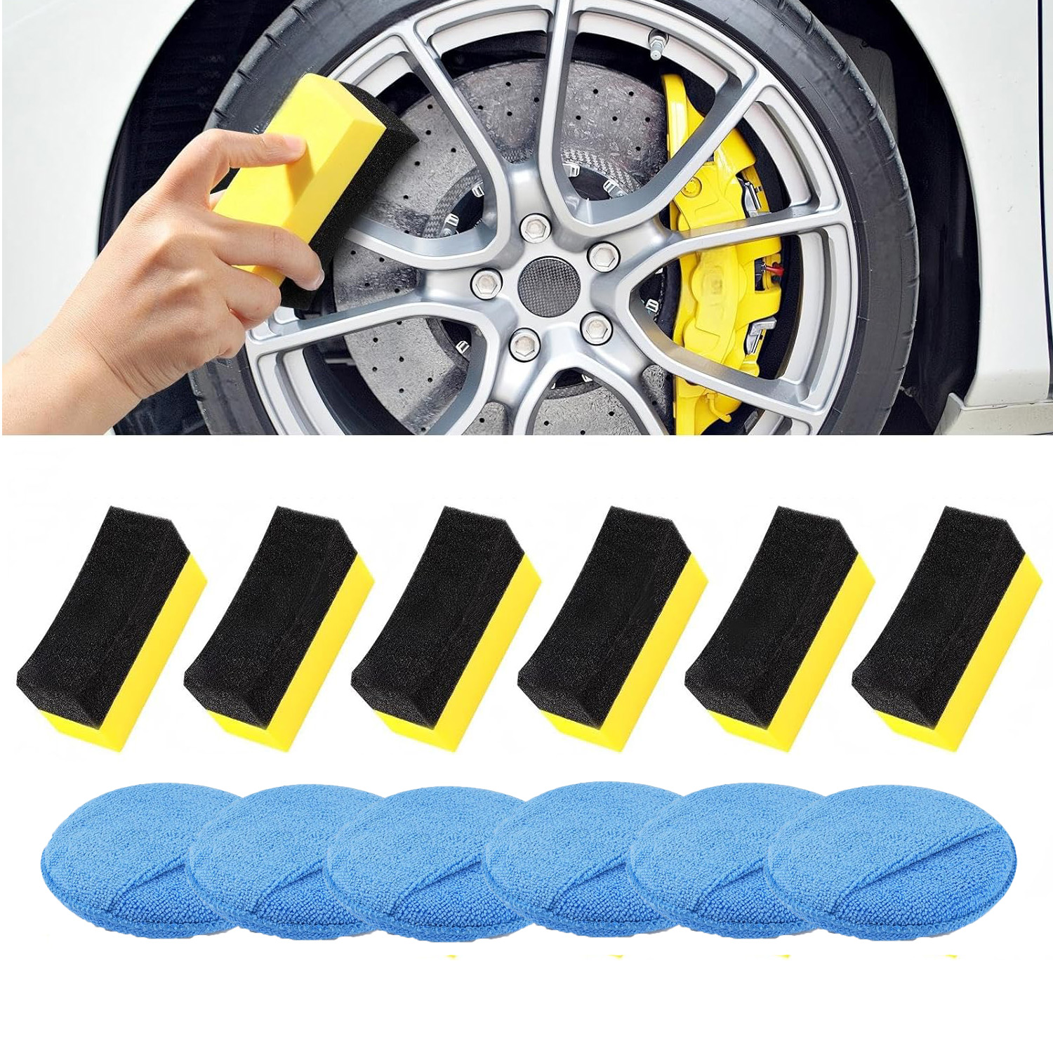 Auto Cleaning Sponge Brush Wax - Wax Applicator Pad のレビューと価格