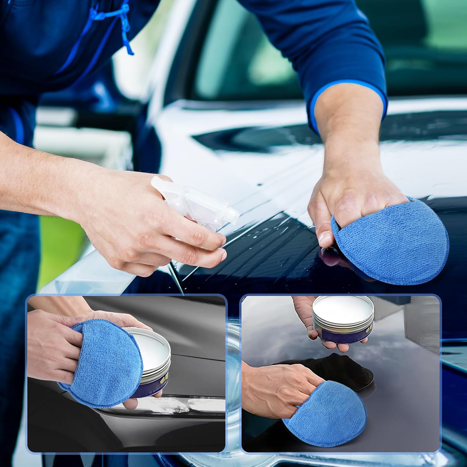 Auto Cleaning Sponge Brush Wax - Wax Applicator Pad のレビューと価格