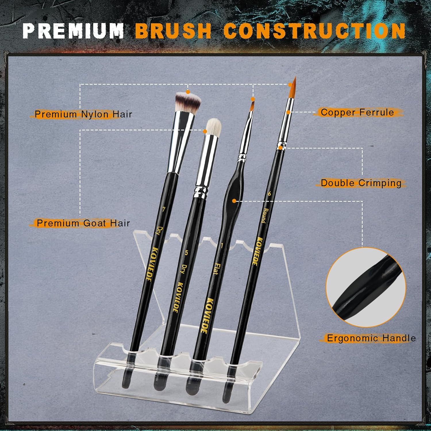 20Pcs Miniature Paint Brushes  - Detailing Brush Set のレビューと価格