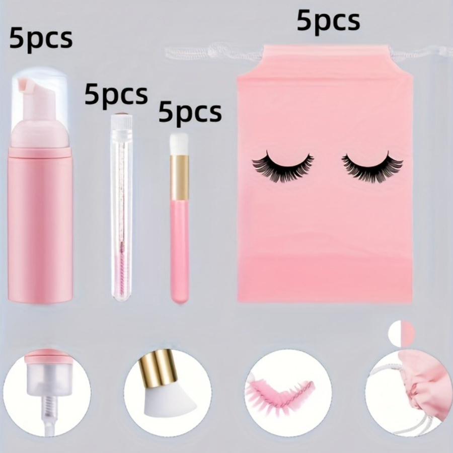 20Pcs Lash Care Kit - 5 Foam P - Detailing Brush Set のレビューと価格