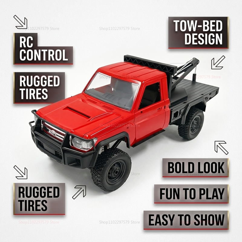 New MN82T RC Crawler 2.4G 4WD  - Dirt Brush Interior のレビューと価格