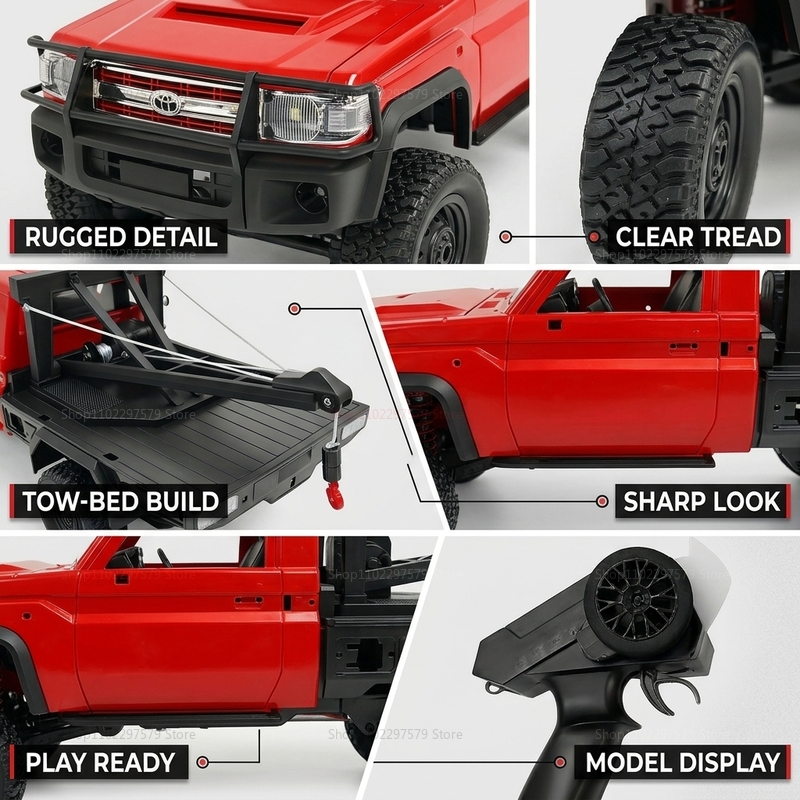 New MN82T RC Crawler 2.4G 4WD  - Dirt Brush Interior のレビューと価格