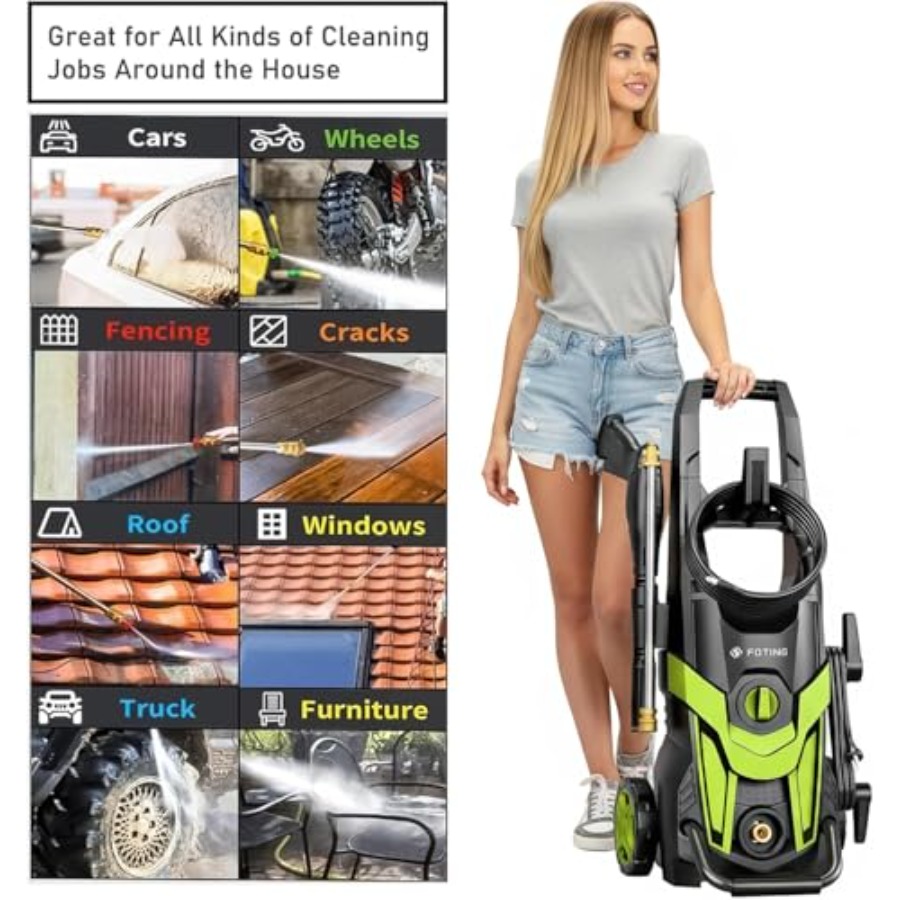 Power waher 4300PSI with 4 Qui - Foam Cannon Car Wash のレビューと価格