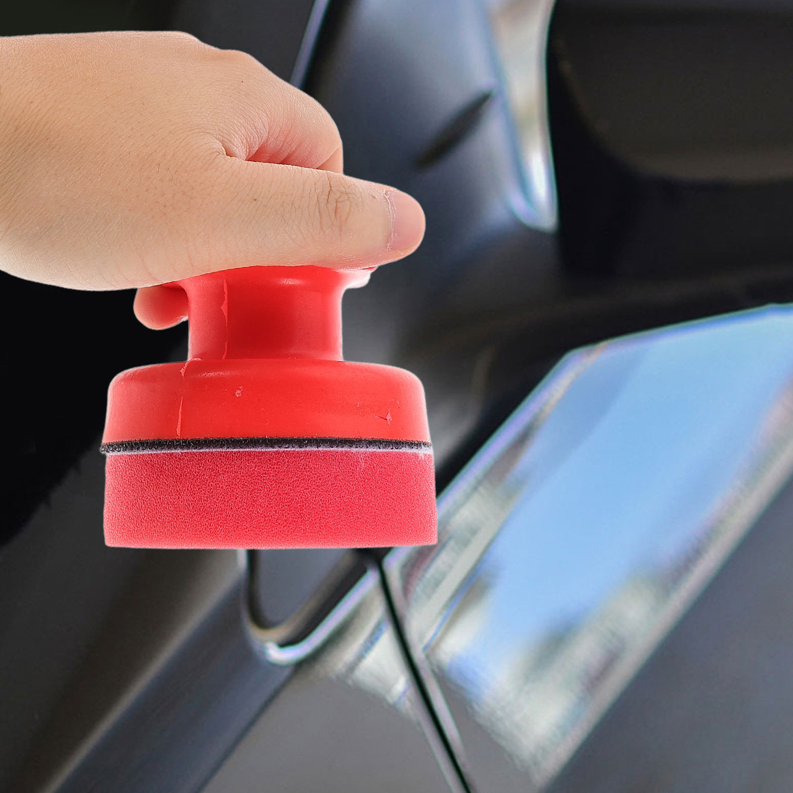 1Set Handheld Car Waxing Spong - Polish Pad Set Buffer のレビューと価格