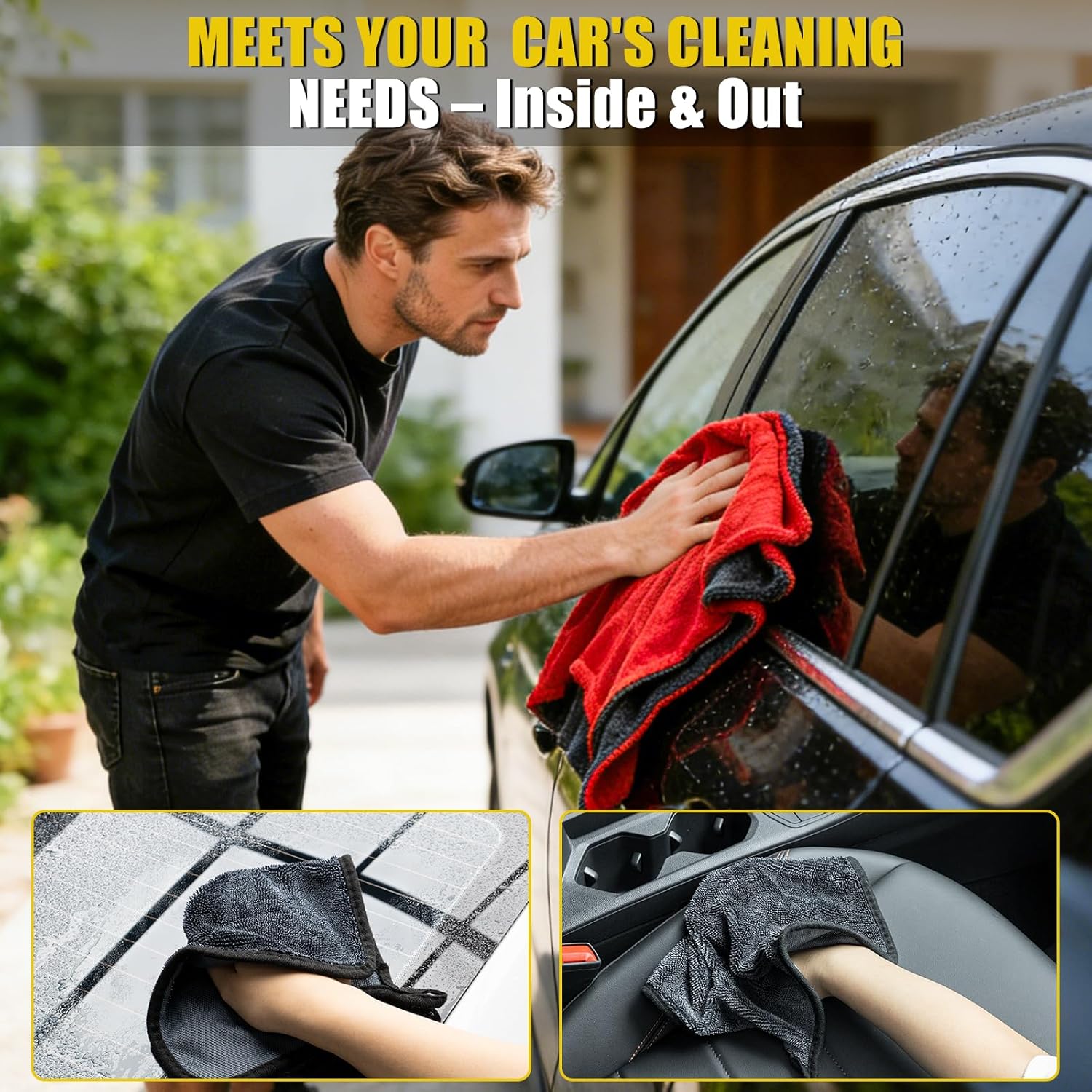 3-Pack Car Drying Towel Microf - Microfiber Towel Detailing のレビューと価格