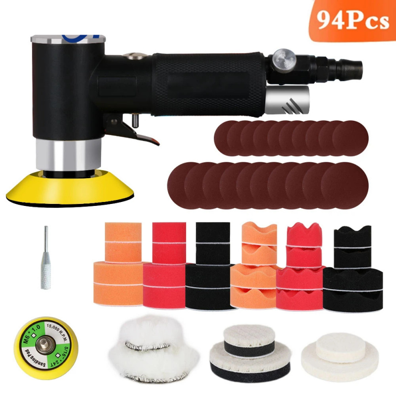 Air Sander Mini Pneumatic Grin - Polish Pad Set Buffer のレビューと価格