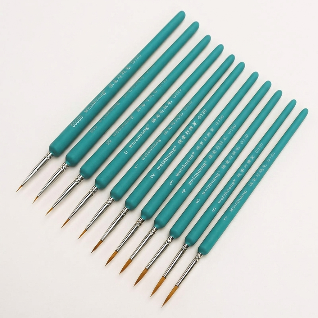 11 PCS Miniature Paint Brushes - Detailing Brush Set のレビューと価格