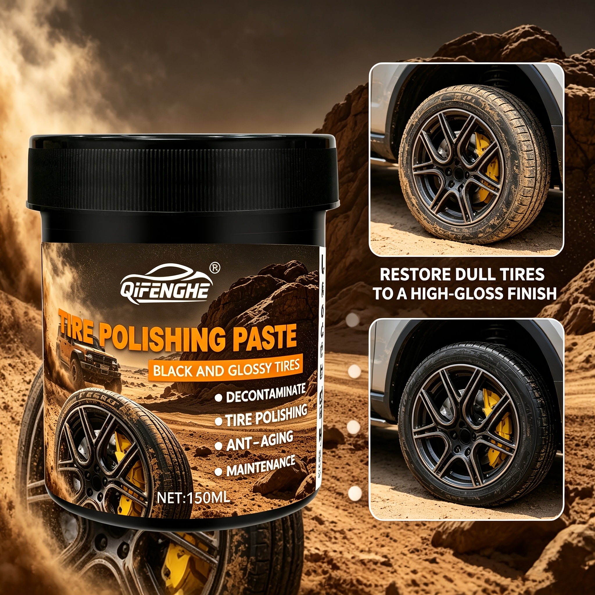 Car Tire Polish Paste Kit - Hi - Wax Applicator Pad のレビューと価格