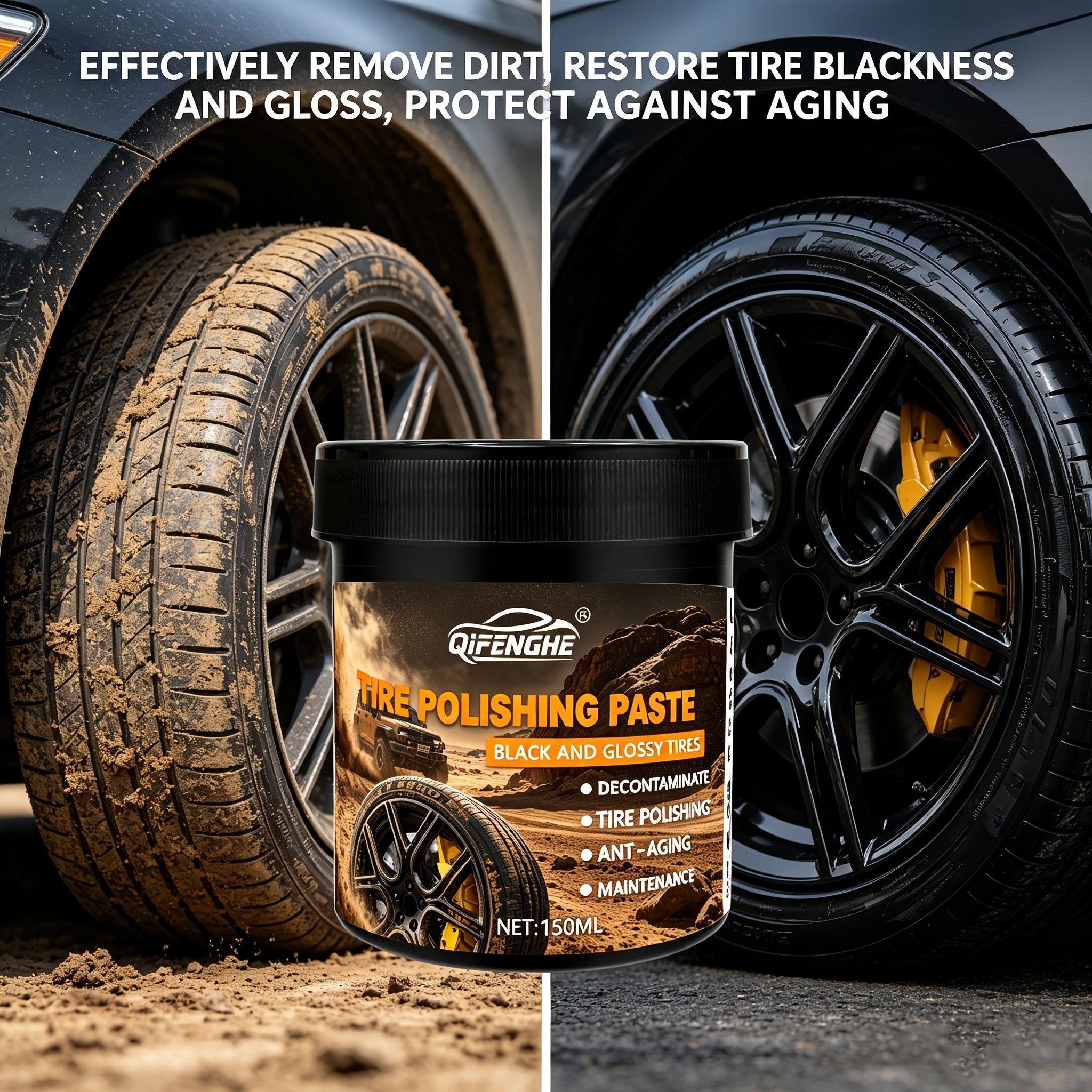 Car Tire Polish Paste Kit - Hi - Wax Applicator Pad のレビューと価格