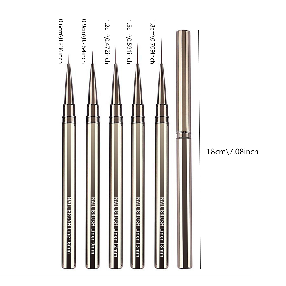 5-Piece Professional Nail Art  - Detailing Brush Set のレビューと価格