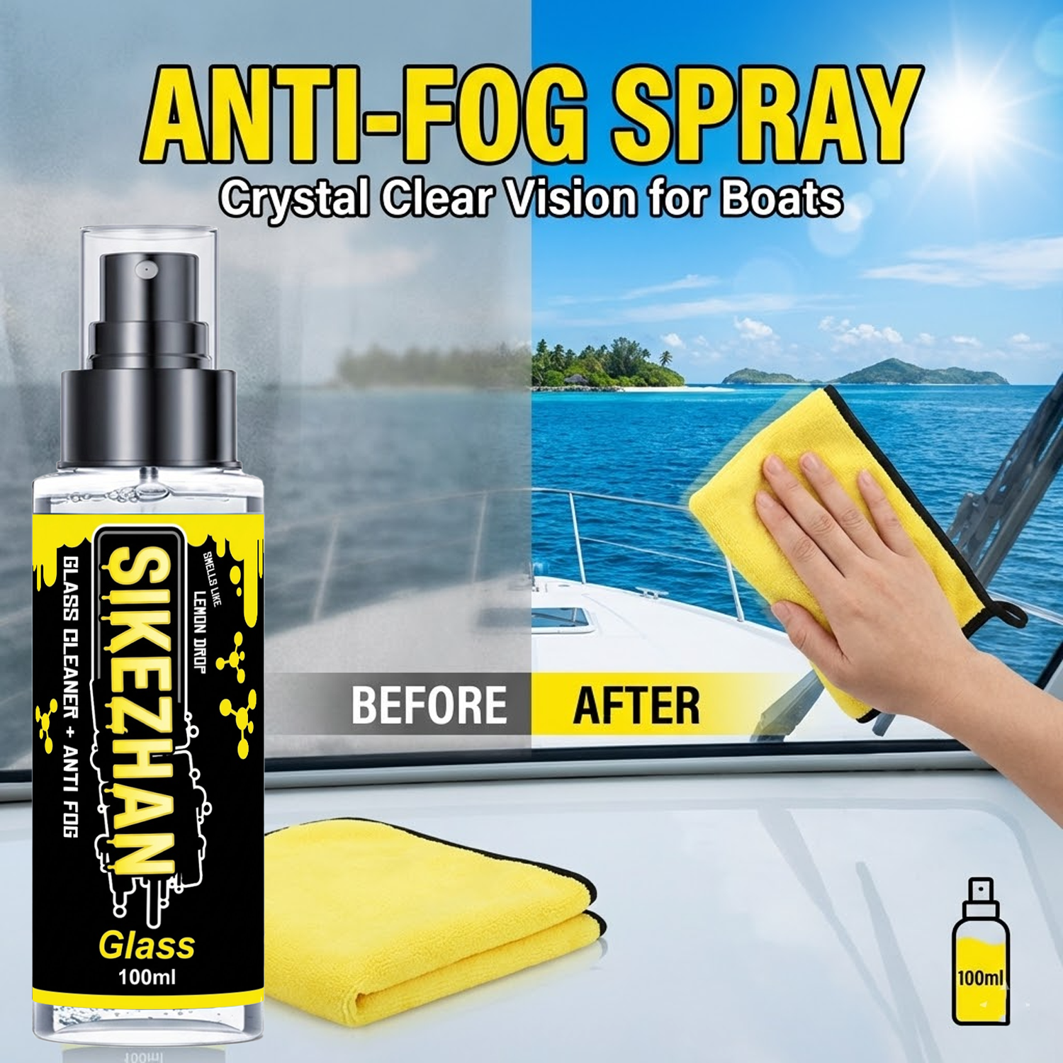 2in1 Anti Fog Spray Car Glass  - Glass Cleaner Streak のレビューと価格